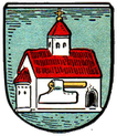 Wappen des ehemaligen Gemeinde Partenkirchen im Markts Garmisch-Partenkirchen in Bayern